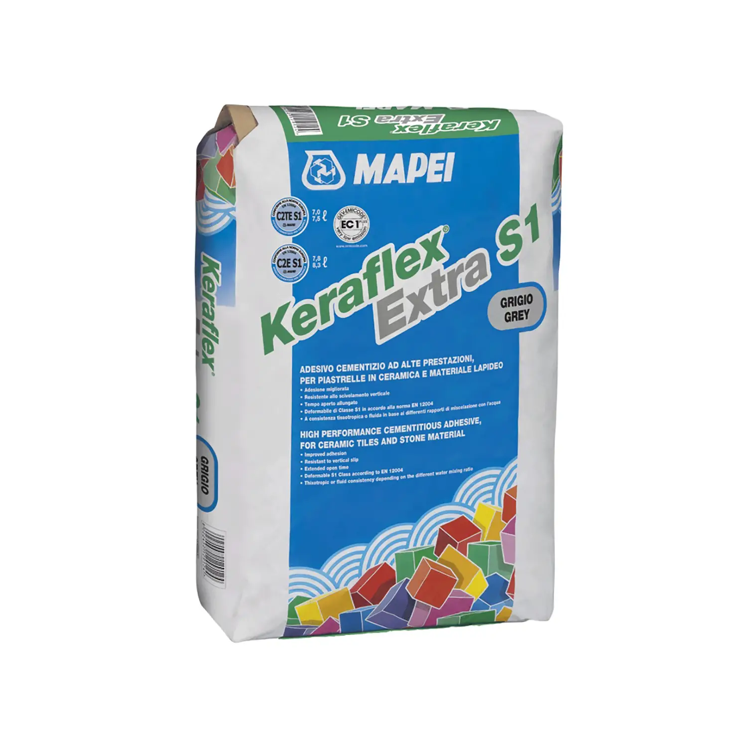 Collante Keraflex Extra S1 Bianca – Adesivo Cementizio ad Alte Prestazioni - Playgrounds e giostre