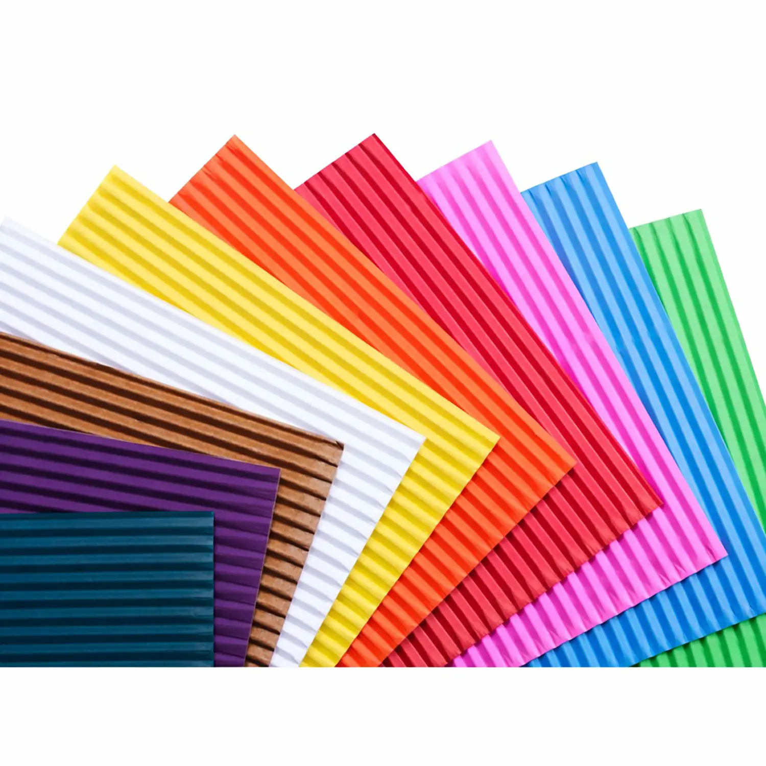 Cartoncino Ondulato Assortito Cm. 25x35 - Carta e cartoncino