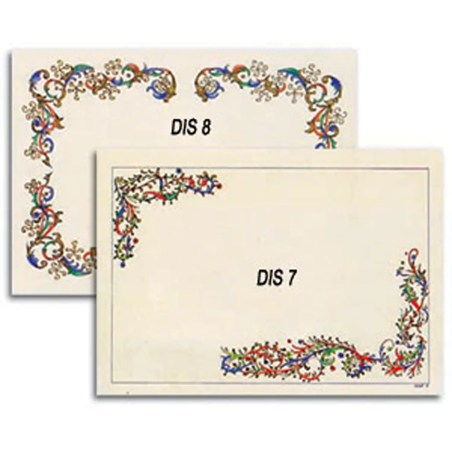 Pergamene Onorificenze Disegno 8 – 25x35 cm – Cartoncino Pergamenato 230 gr/mq - Carta e cartoncino