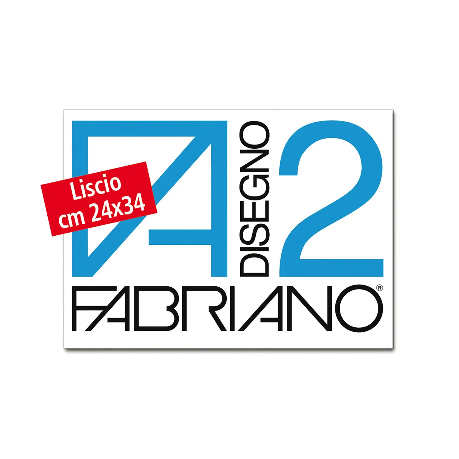 Album da Disegno Fabriano F2 Liscio, 10 Fogli 24x33 cm - Carta e cartoncino