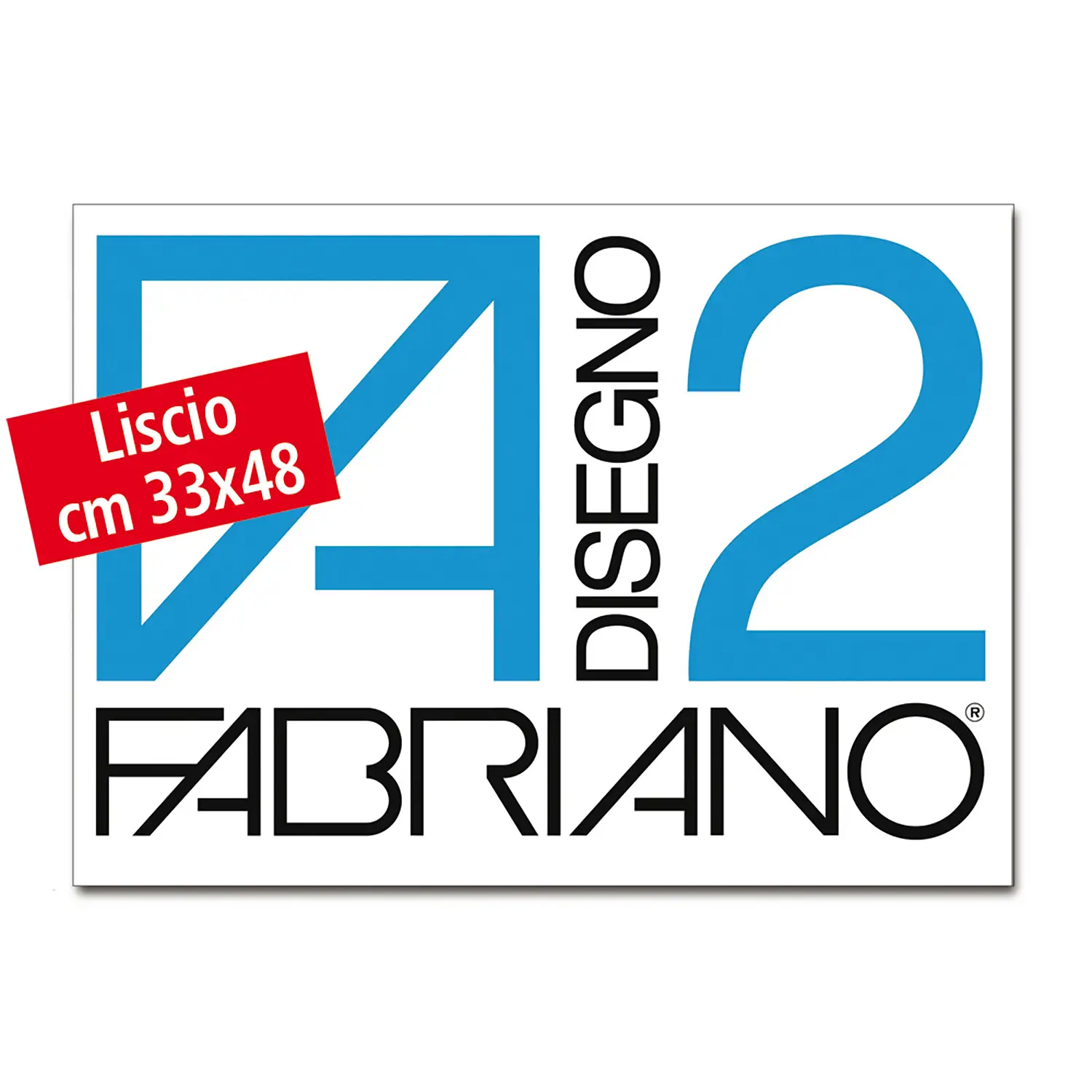 Album da Disegno Fabriano F2 Carta Liscia, 12 fogli 33x48 cm - Carta e cartoncino