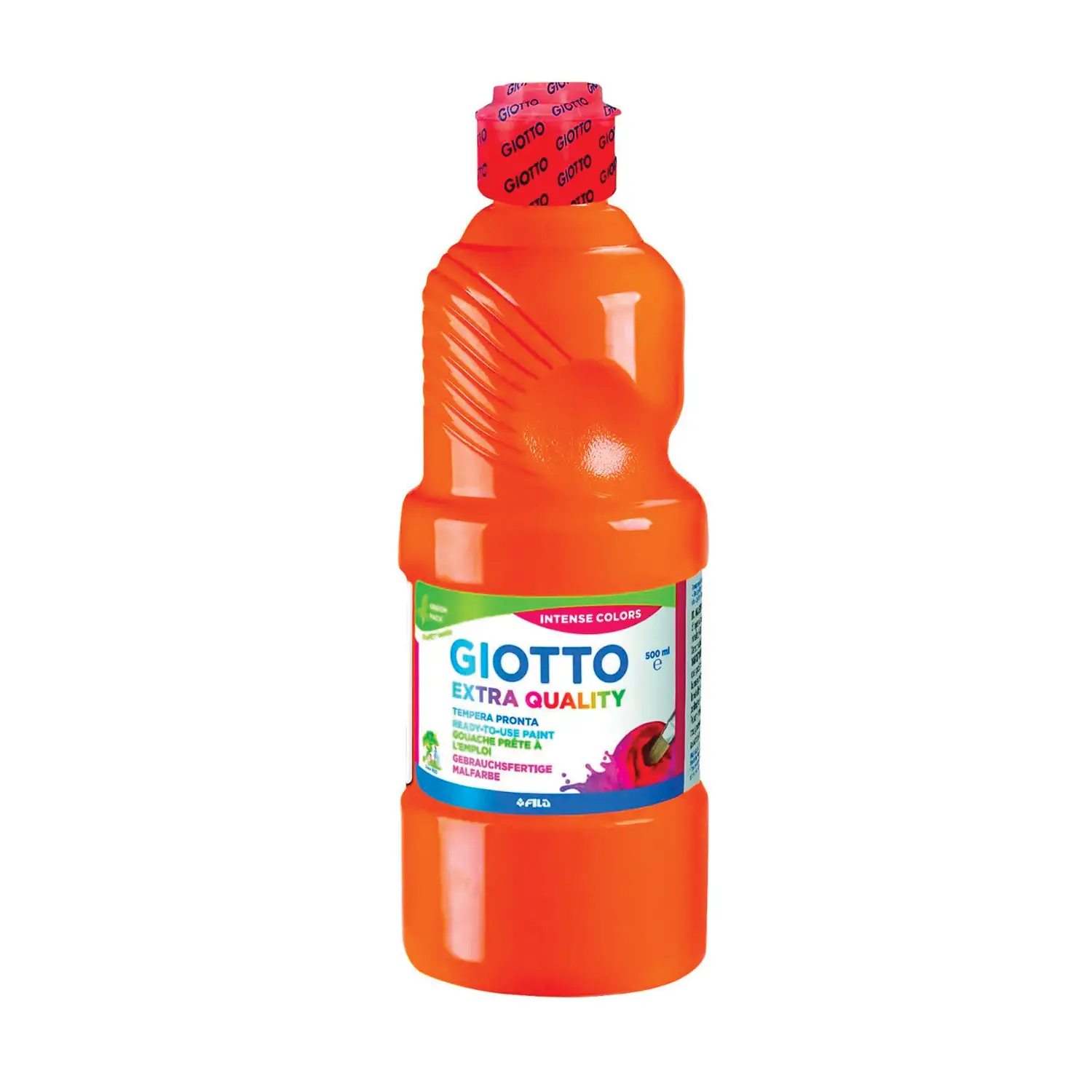 Tempera Pronta Extra Quality Giotto - Arancio - Flacone 500 ml - Tempere