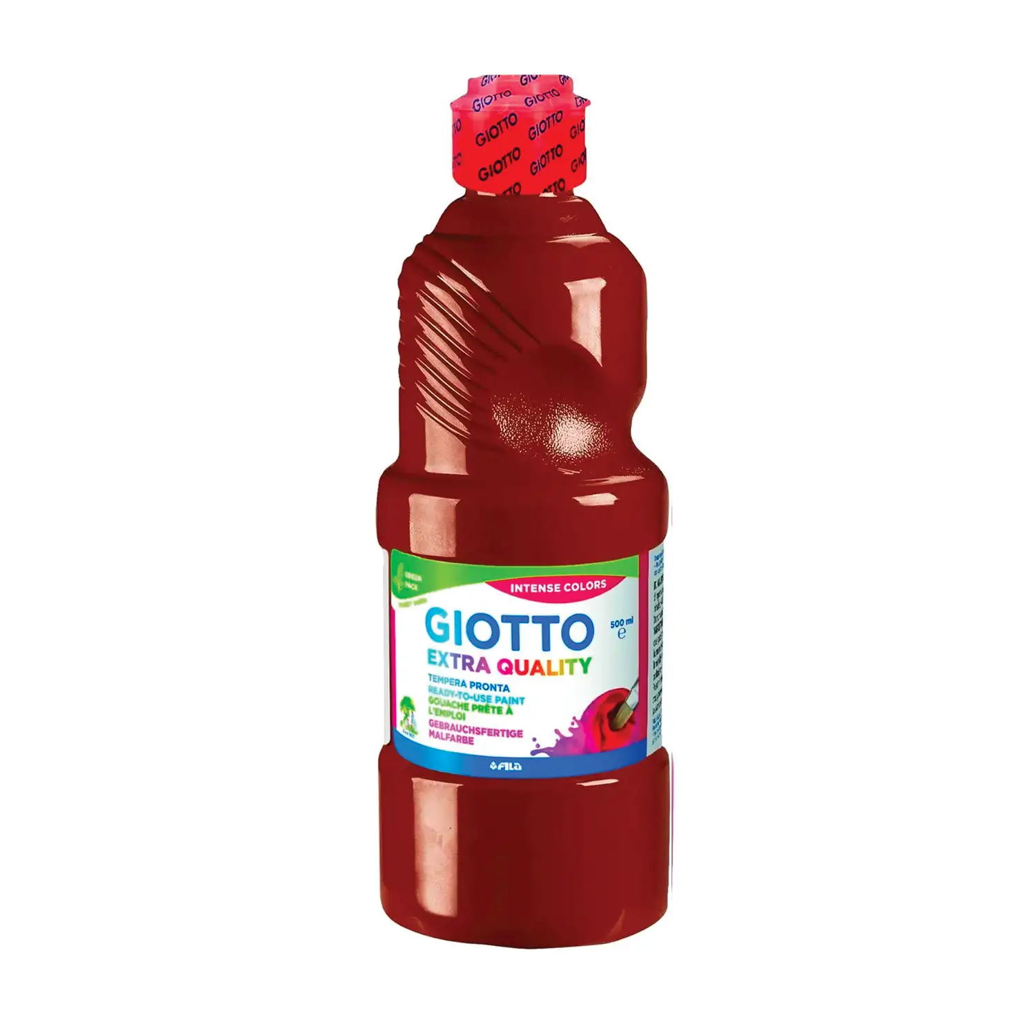 Tempera Pronta Extra Quality Giotto - Marrone - Flacone 500 ml - Tempere