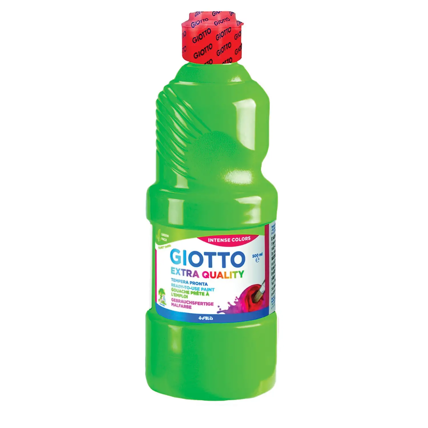 Tempera Pronta Extra Quality Giotto - Verde Chiaro - Flacone 500 ml - Tempere