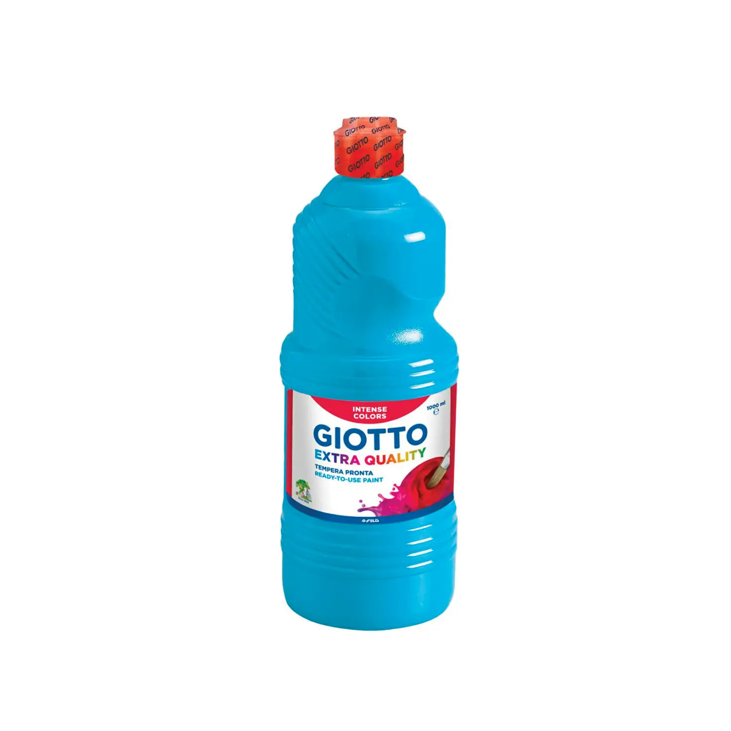 Tempera Pronta Extra Quality Giotto – Flacone da 1000 ml • Cyan - Tempere