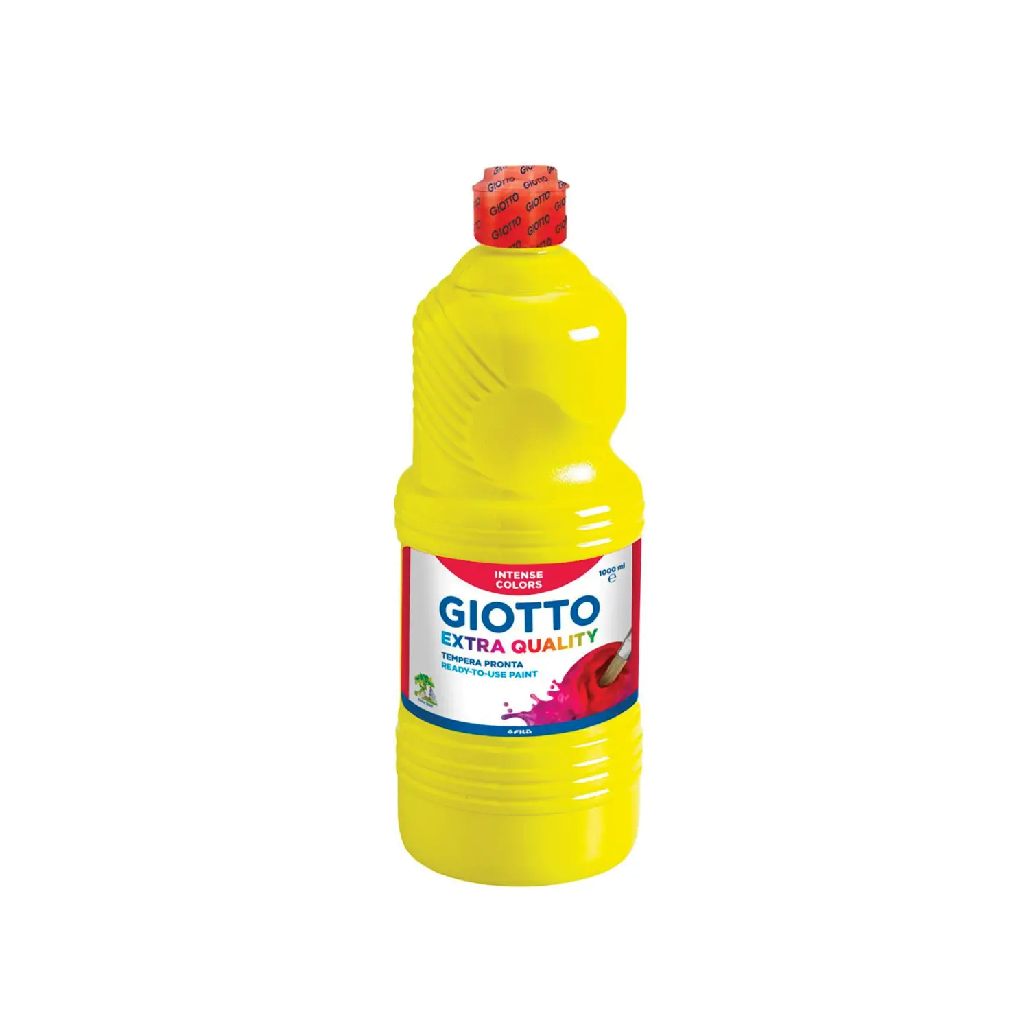 Tempera Pronta Extra Quality Giotto – Flacone da 1000 ml • Giallo - Tempere