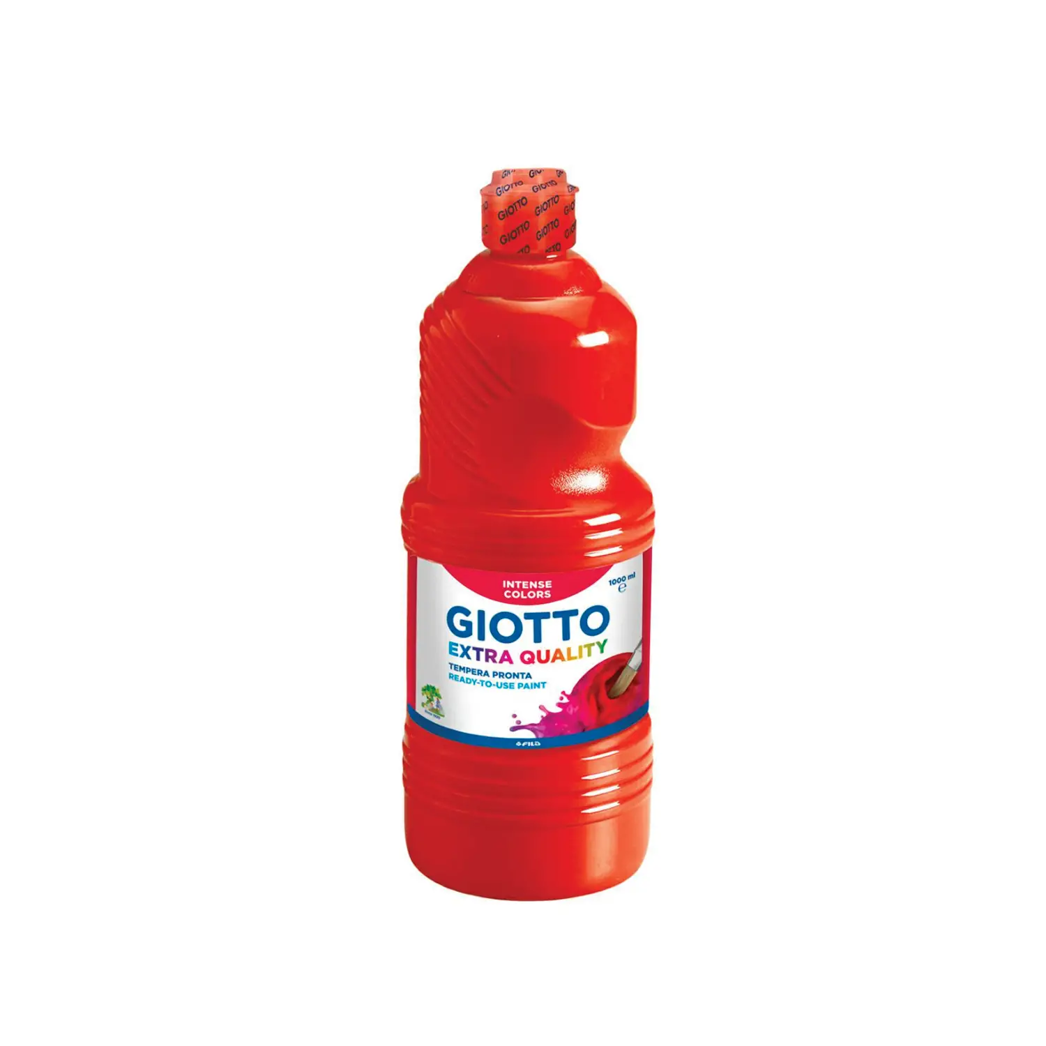 Tempera Pronta Extra Quality Giotto – Flacone da 1000 ml • Rosso Vermiglio - Tempere