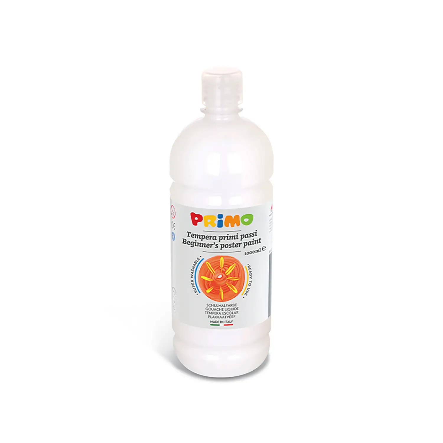Tempera Pronta Primi Passi Primo 1000 ml. Bianco - Tempere