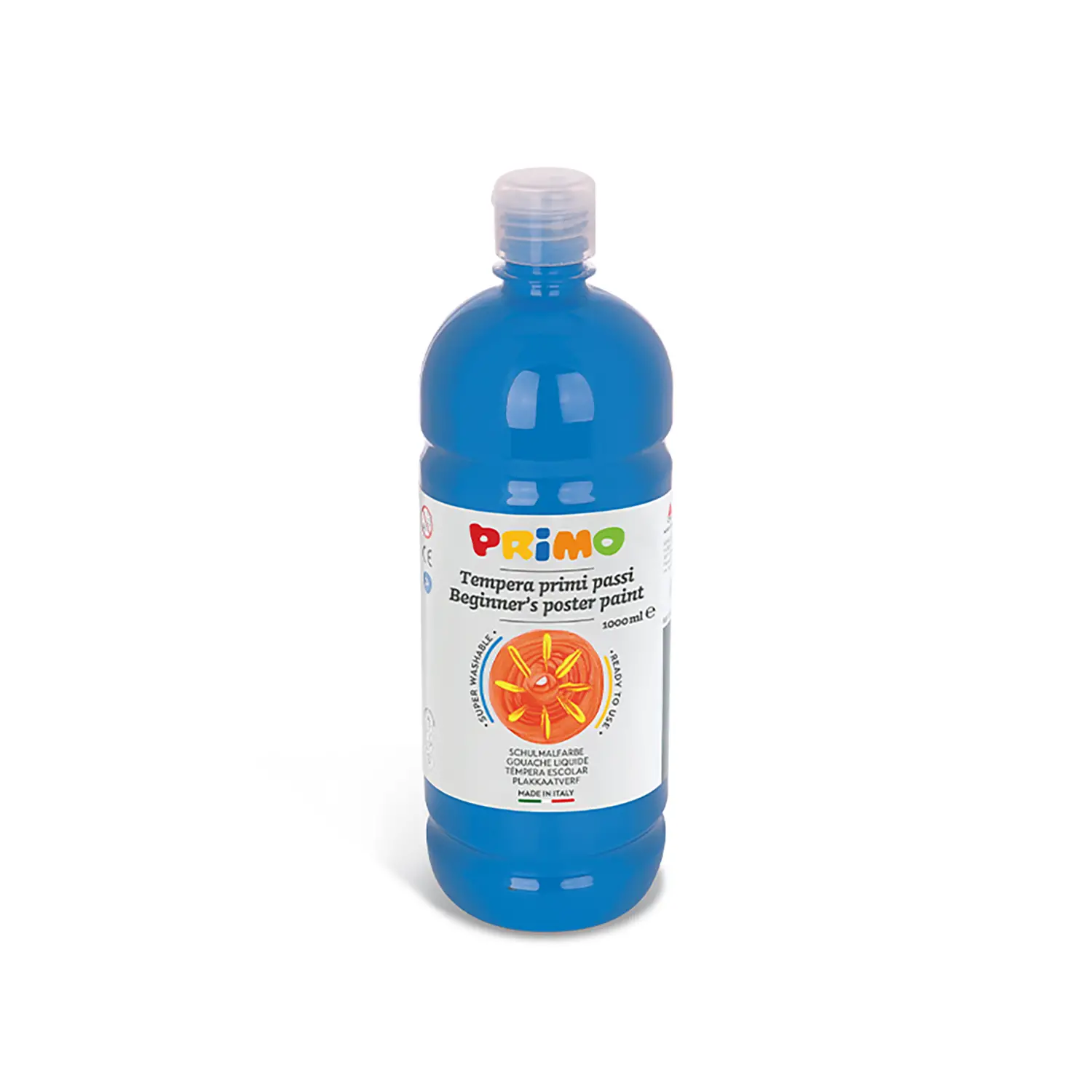 Tempera Pronta Primi Passi Primo1000 ml. Cyan - Tempere