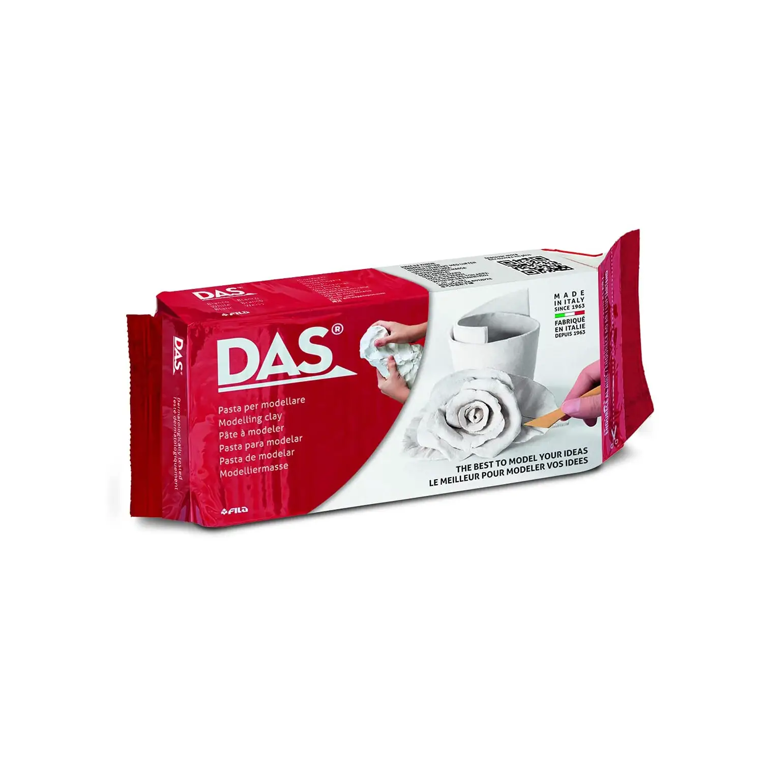 Pasta per Modellare DAS Bianco – Panetto 490 gr - Paste per modellare