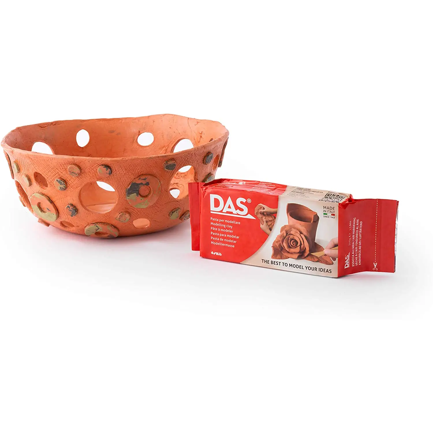 Pasta per Modellare DAS Terracotta – Panetto 490 gr - Paste per modellare