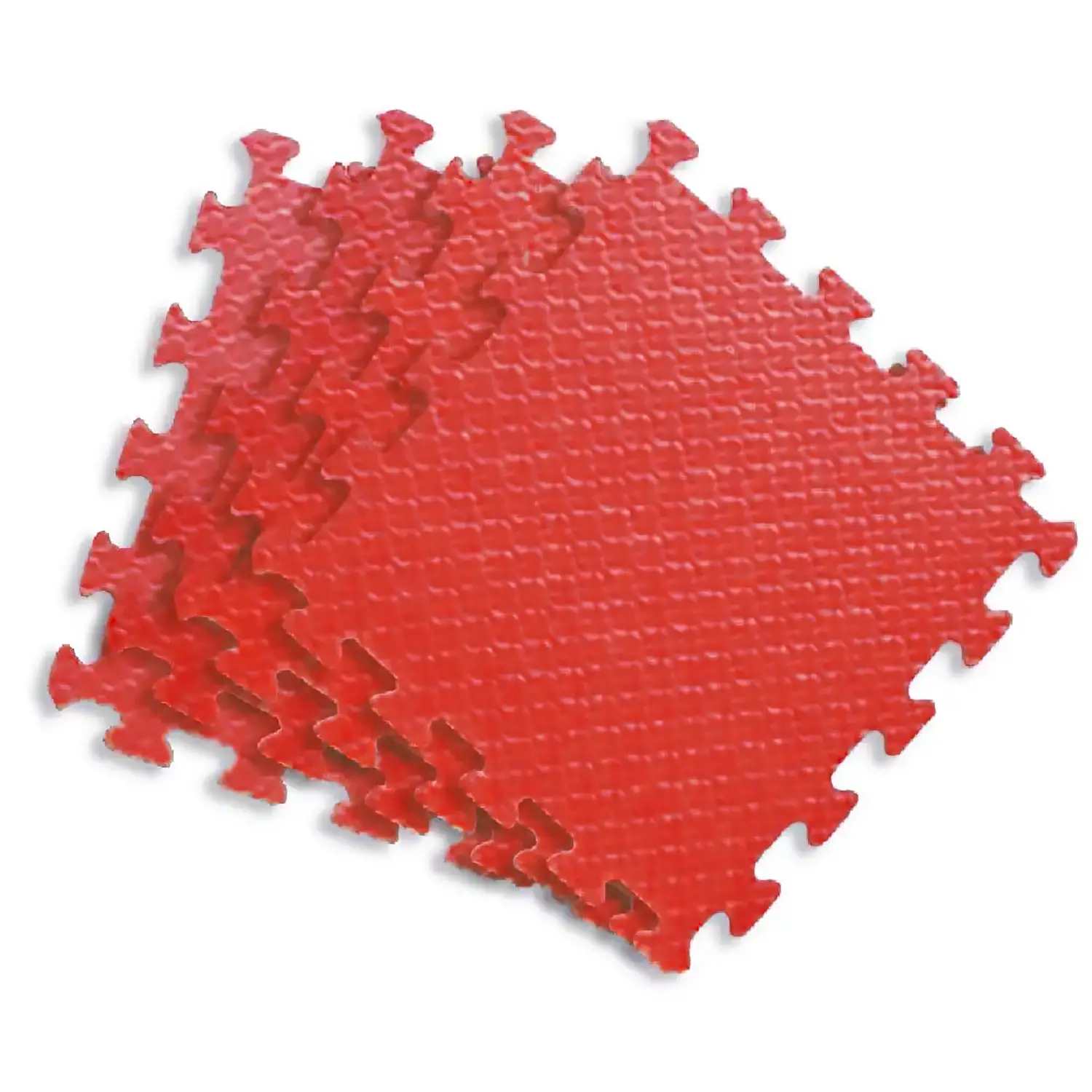 Tappetini Puzzle per Bambini in EVA 60x60 cm – Set 4 Pezzi Rosso - Tappeti per il gioco