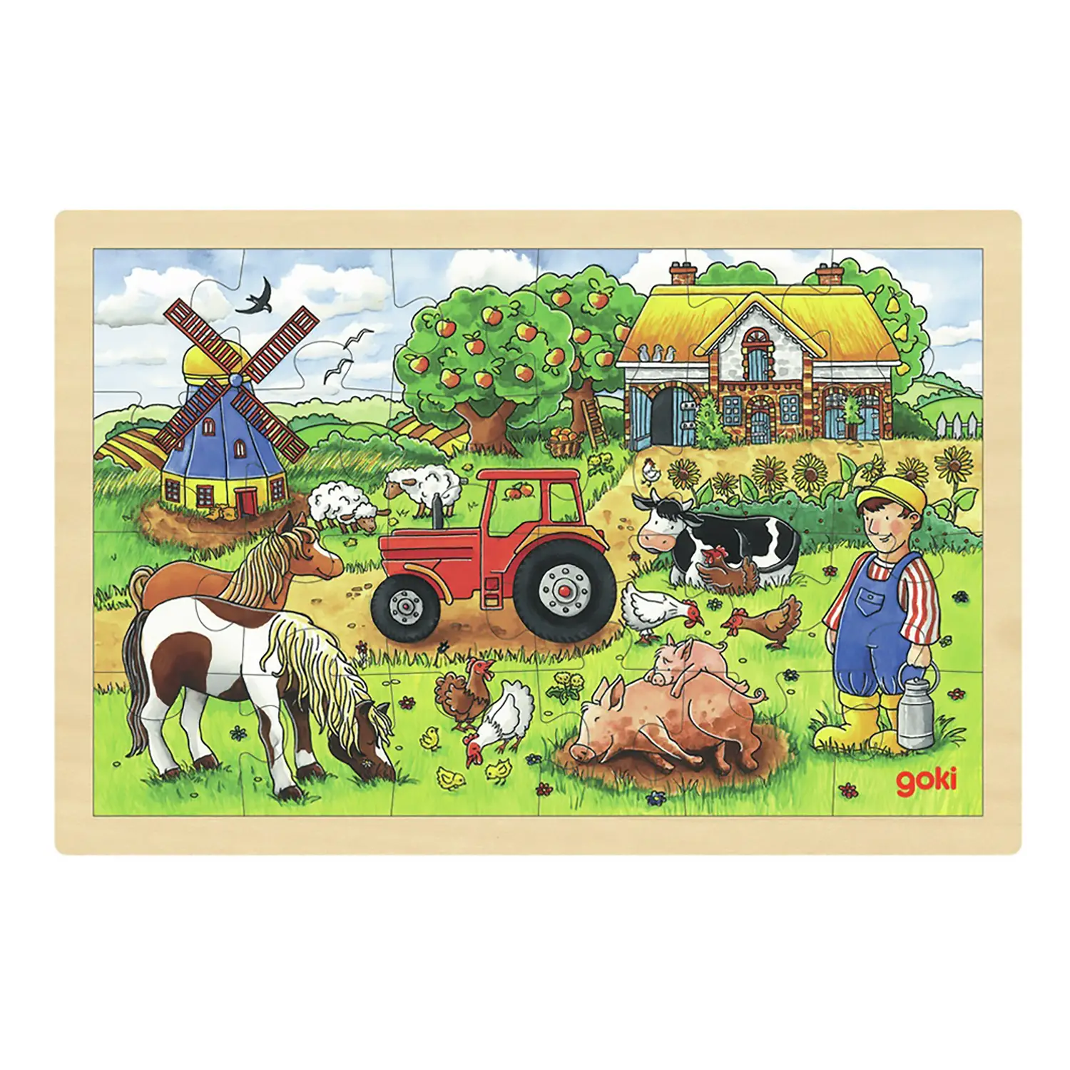 Puzzle Scenario: Fattoria - Incastri e puzzle in legno