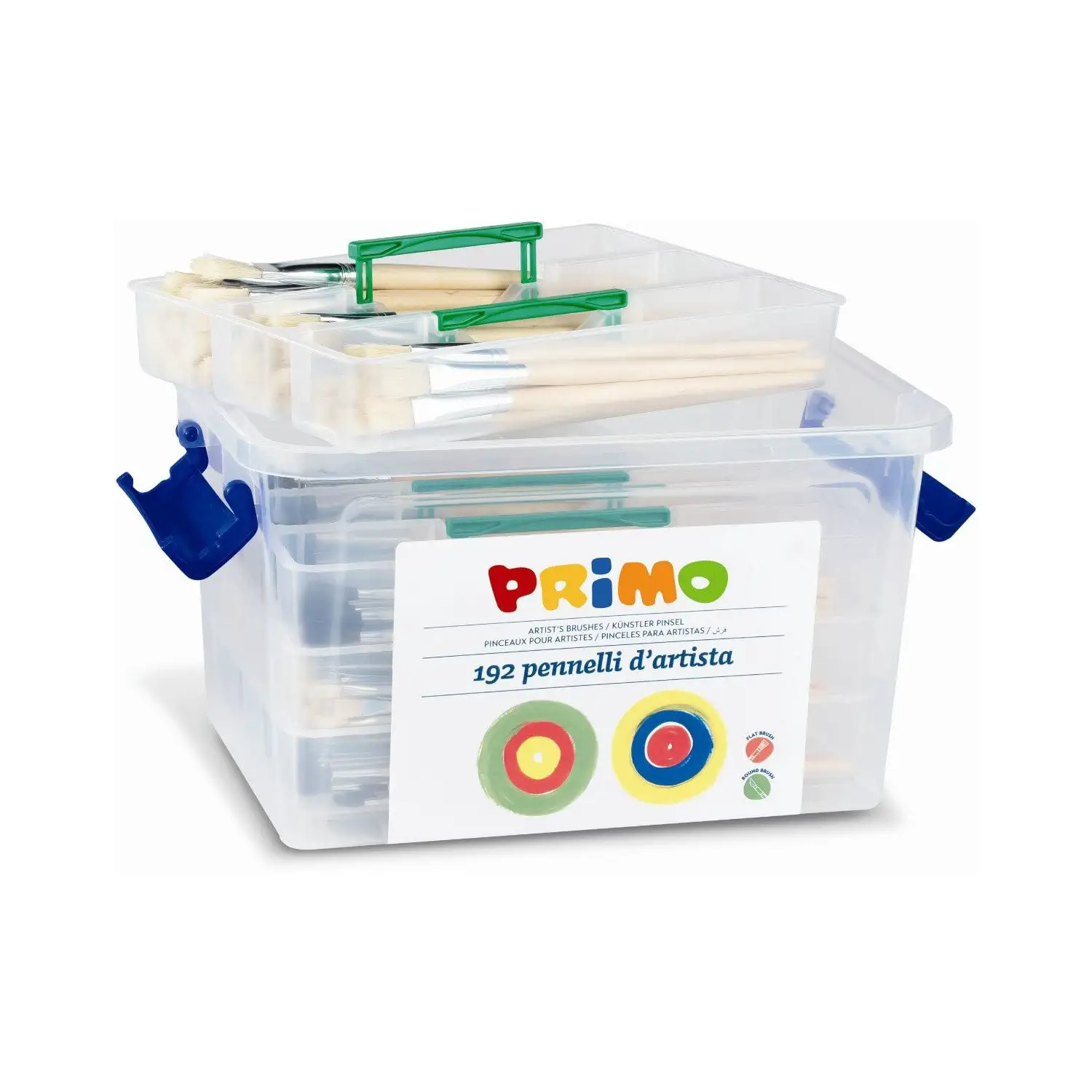 Pennelli Primo Schoolbox – Set 192 Pennelli con Setola in Pelo di Pony - Pennelli e accessori