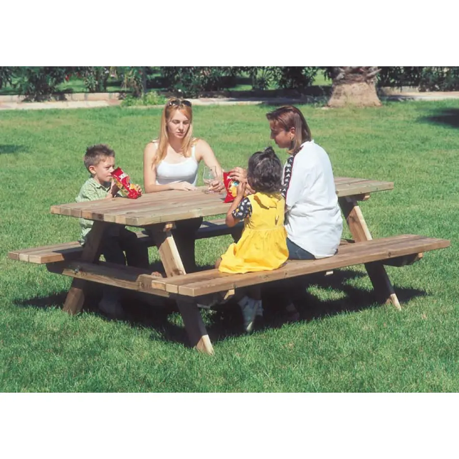 Tavolo con Panche Clio in Legno – Set da Giardino e Aree Picnic - Palestrine