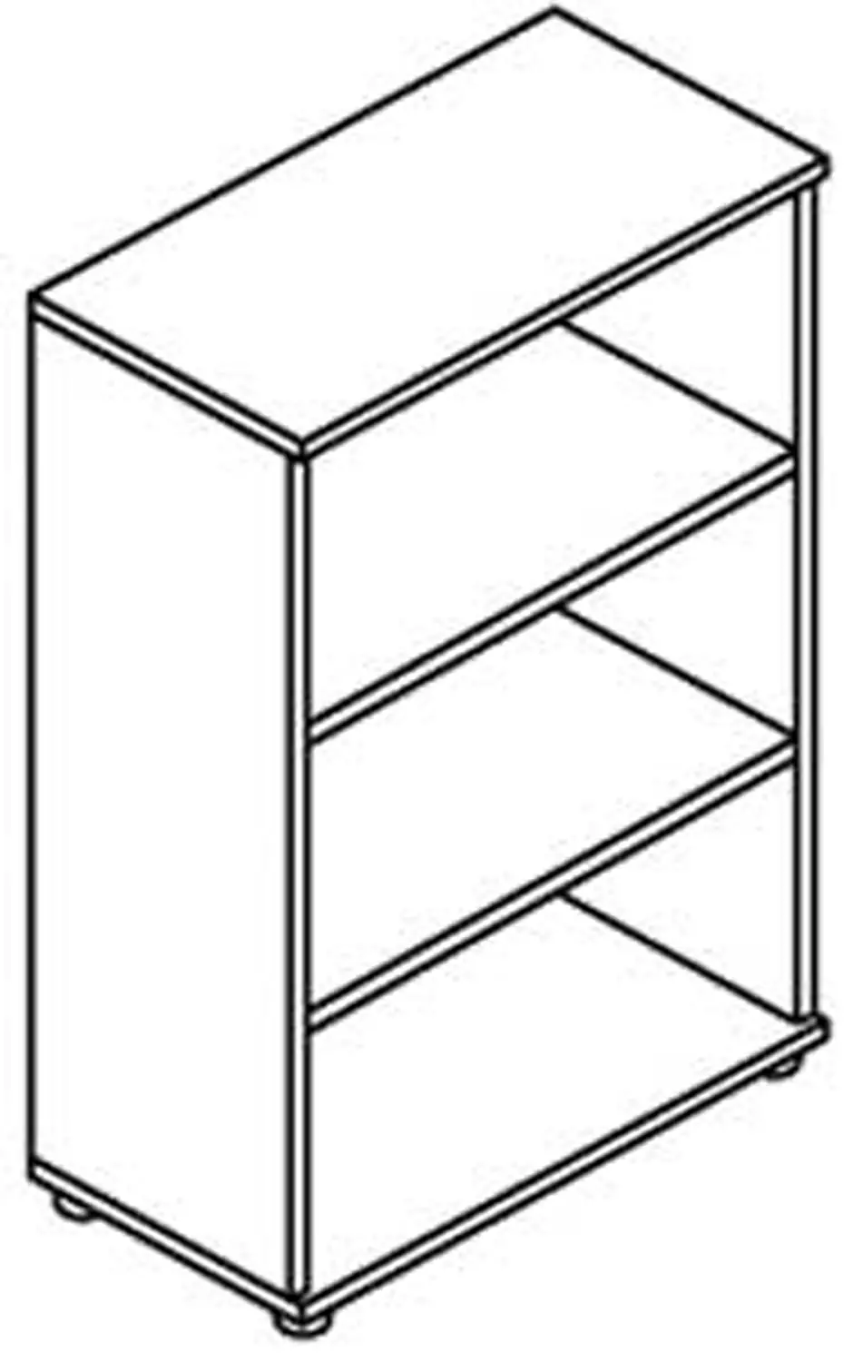 LIBRERIA STARTUP A GIORNO H 139 CM. NOCE TIEPOLO - Arredo per l'ufficio