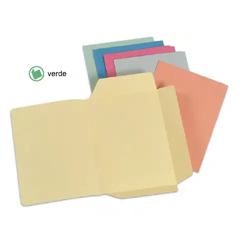 Cartelline 3 Lembi Verde con Stampa 50Pezzi - Cancelleria varia