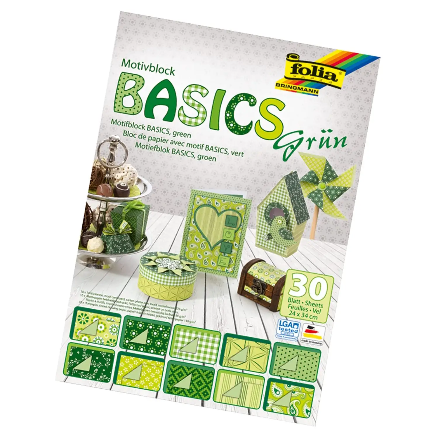 Cartoncini Creativi Verde cm 24x34 - Carta e cartoncino