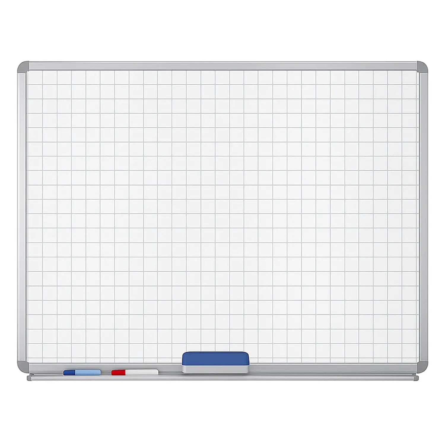 Lavagna Magnetica Bianca Quadrettata 120x180 cm – Cancellabile a Secco - Lavagnette e carrelli