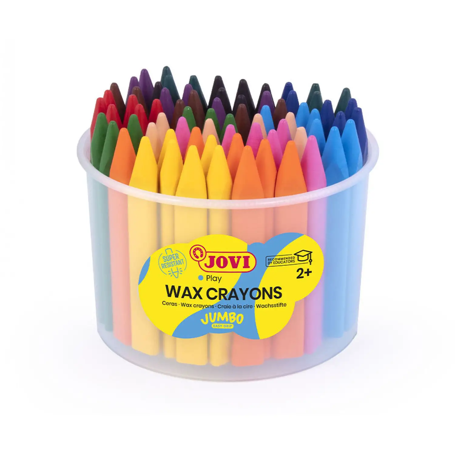 Pastelli a Cera Maxi Triangolari TRIWAX JOVI – Confezione da 72 Pezzi - Pastelli a cera