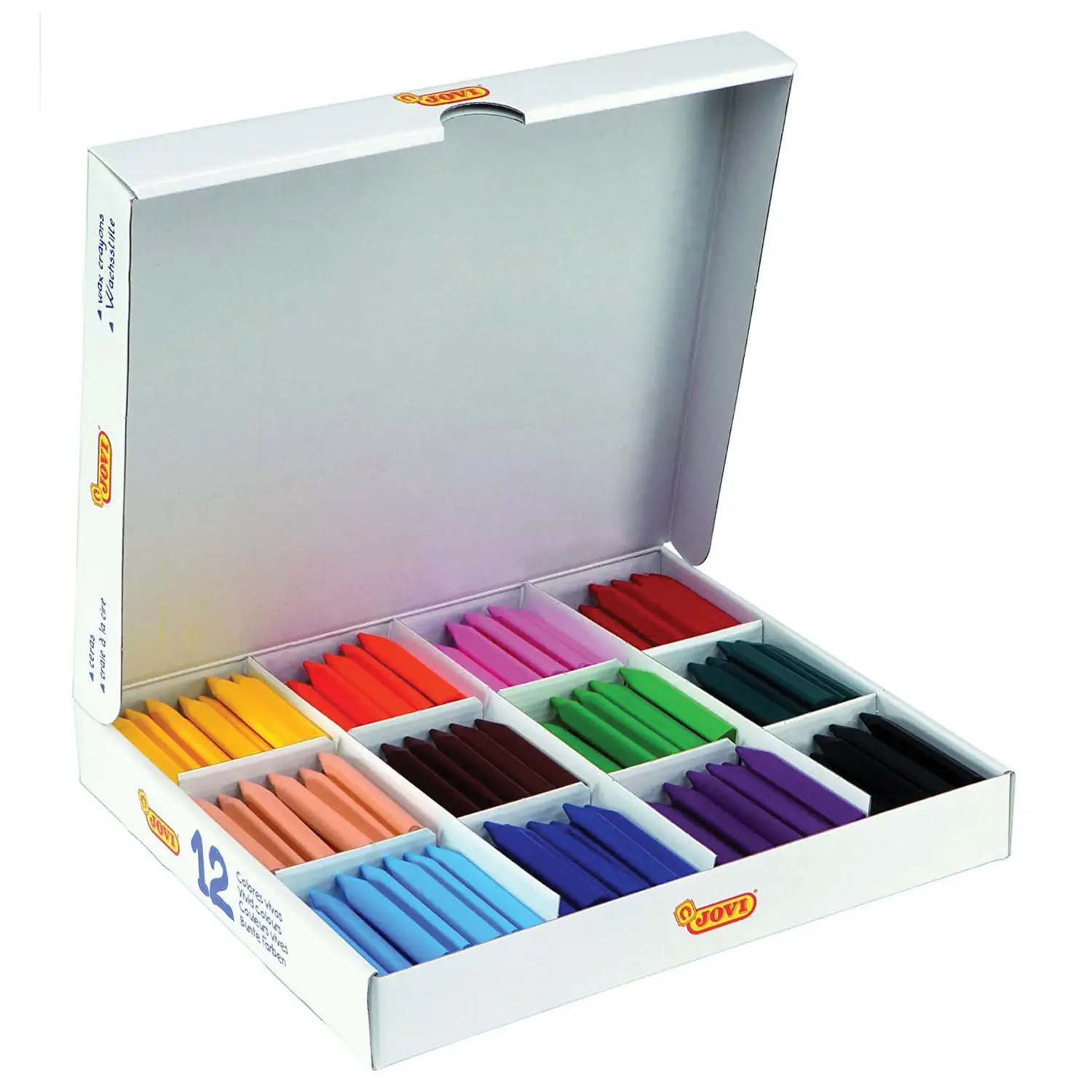 Pastelli a Cera Maxi Triangolari TRIWAX JOVI – Confezione da 300 Pezzi - Pastelli a cera