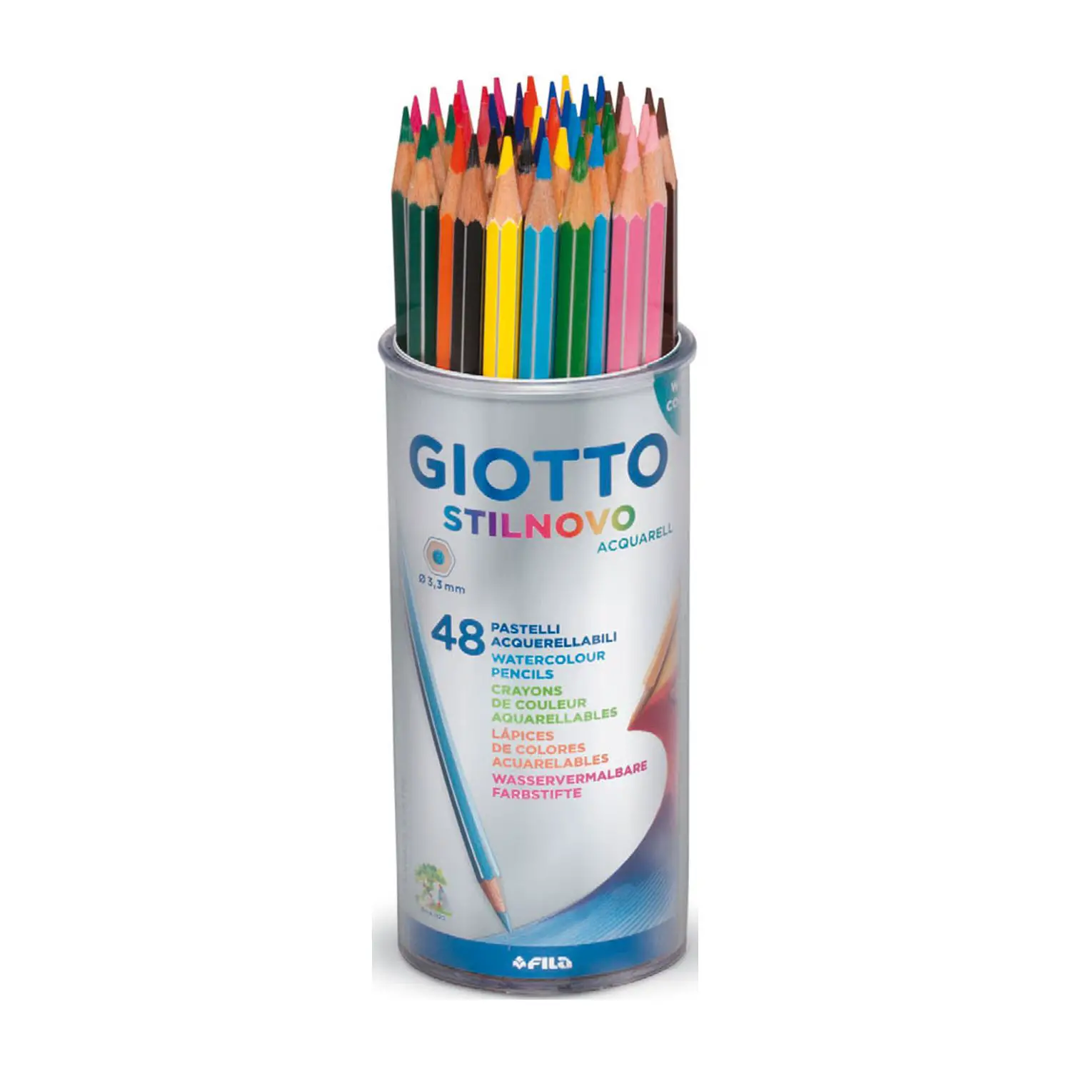Pastelli Stilnovo Acquarell Giotto – Set da 48 Colori - Pastelli