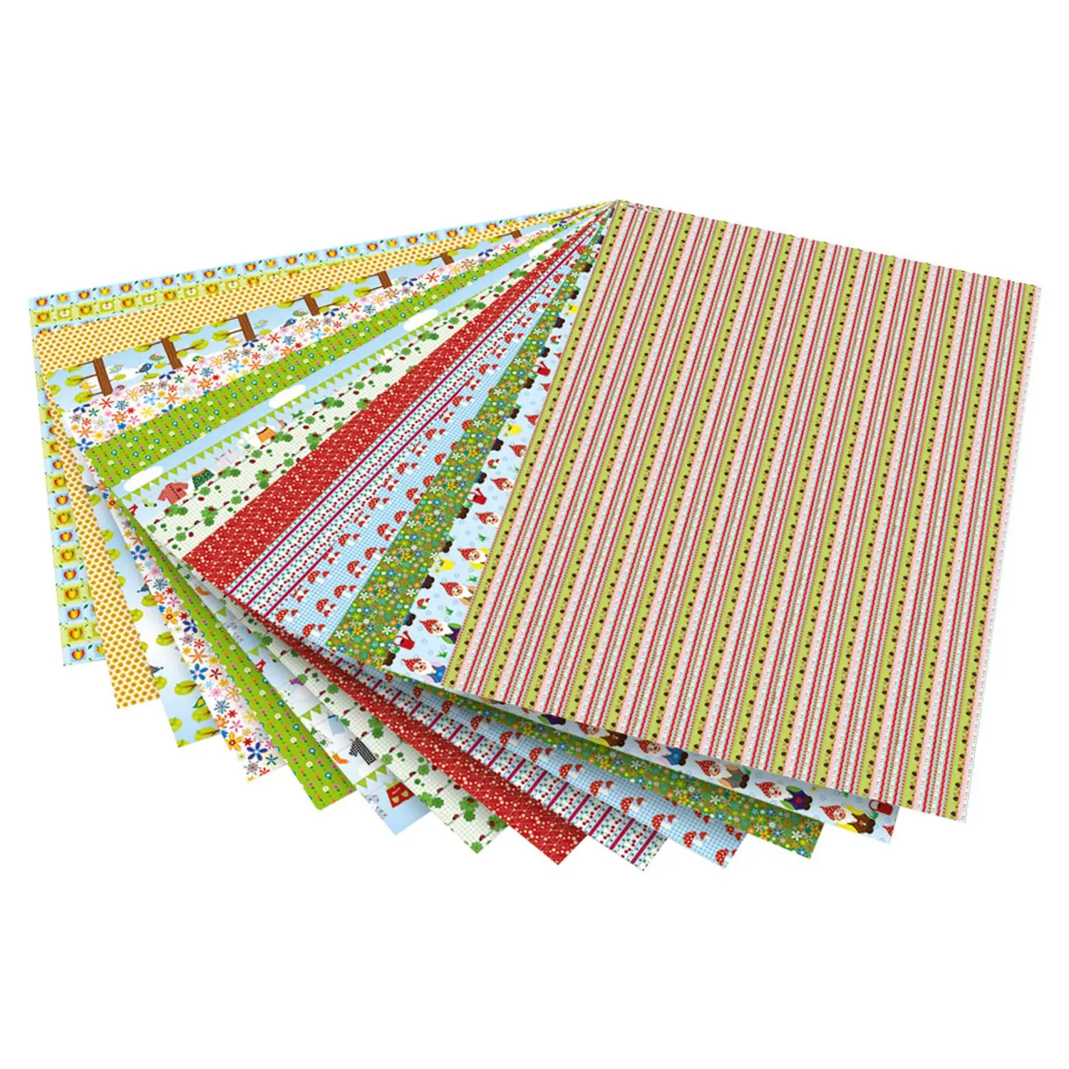 Cartoncino Deco' Primavera 270 gr/mq,cm 50x70 • 13 fogli in 13 fantasie - Carta e cartoncino