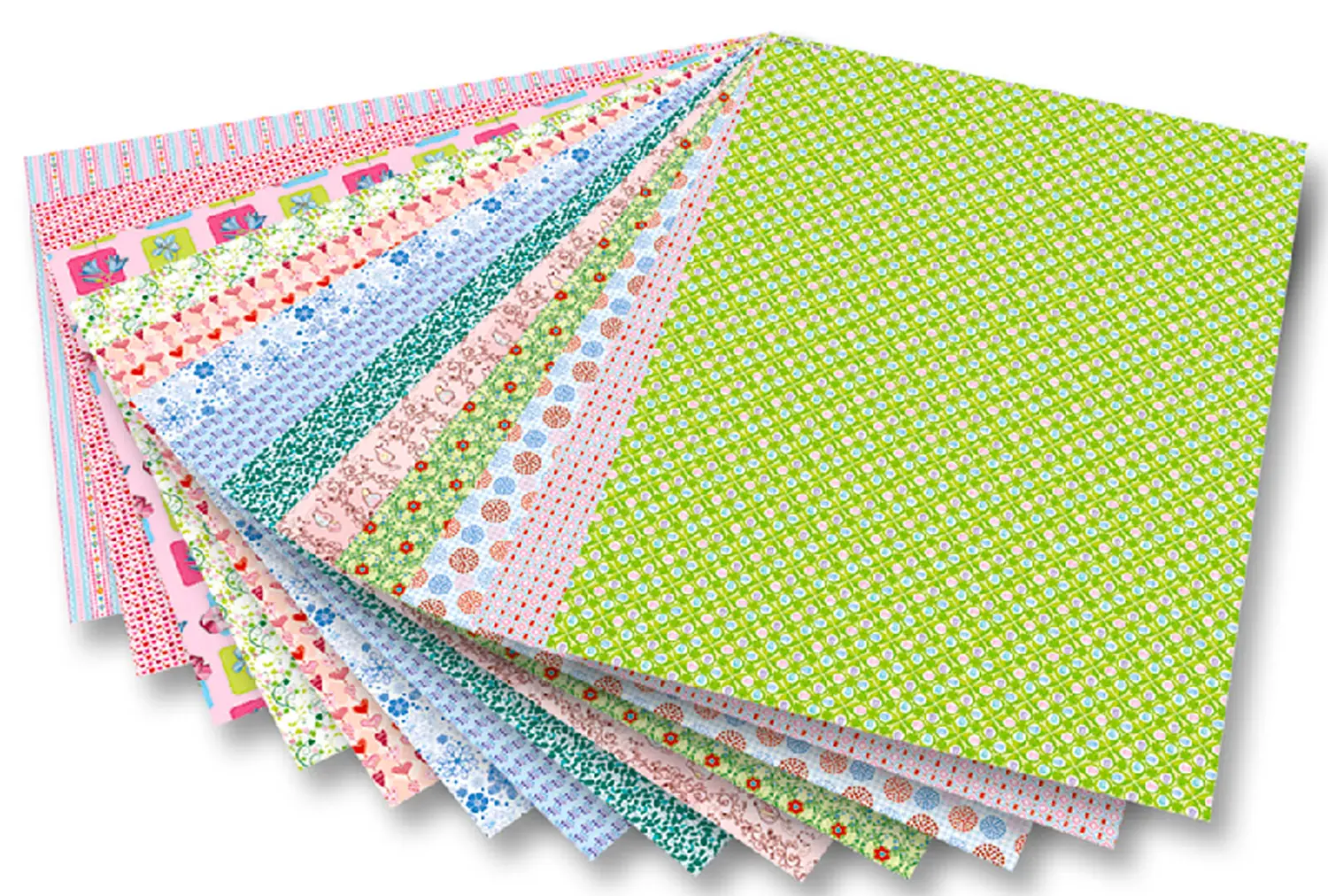 Cartoncino Deco' Romantico Peso 270 gr/mq cm 50x70 • 13 fogli in 13 fantasie - Carta e cartoncino