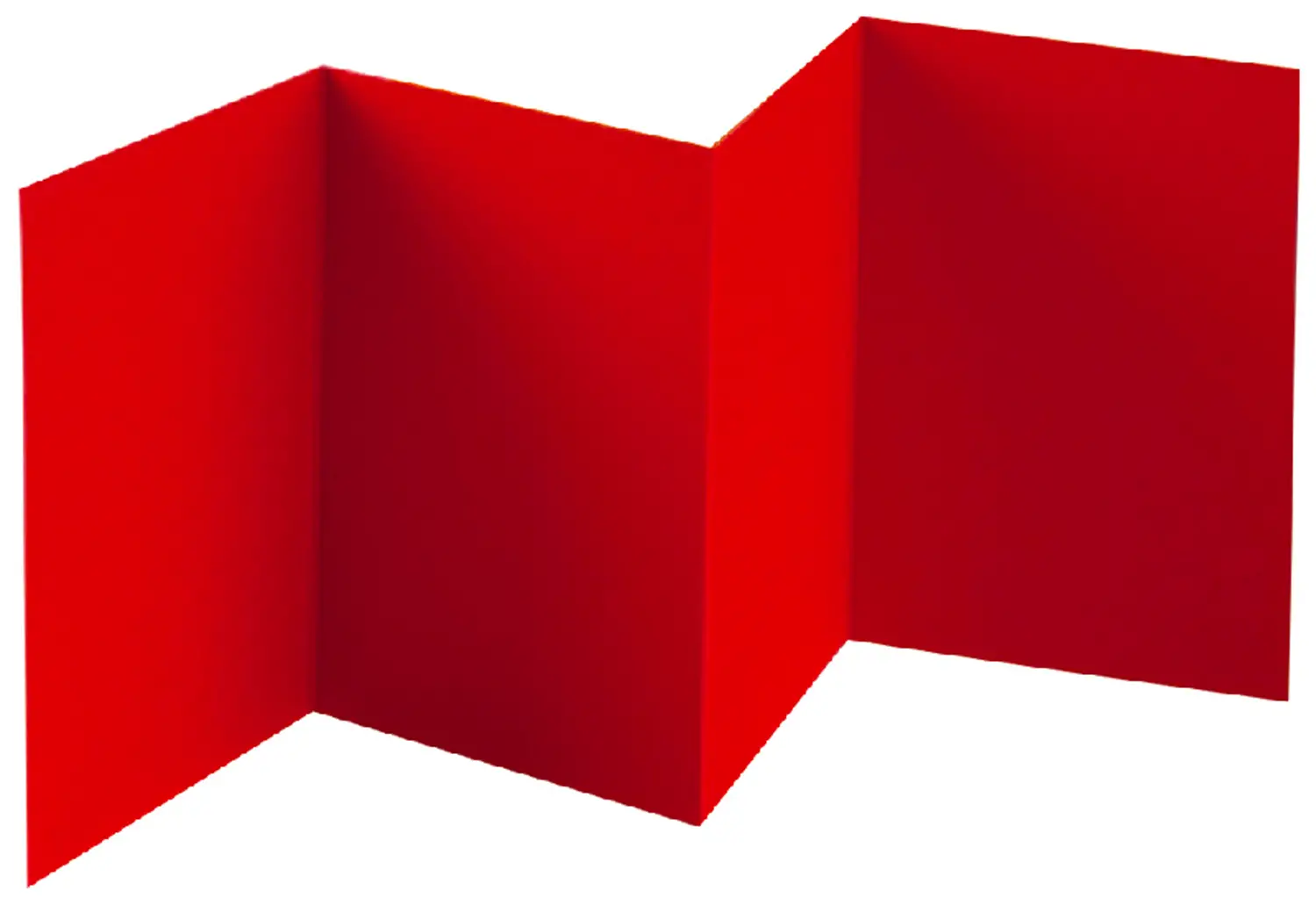 Cartoncini Augurali 4 Ante Rosso - Carta e cartoncino