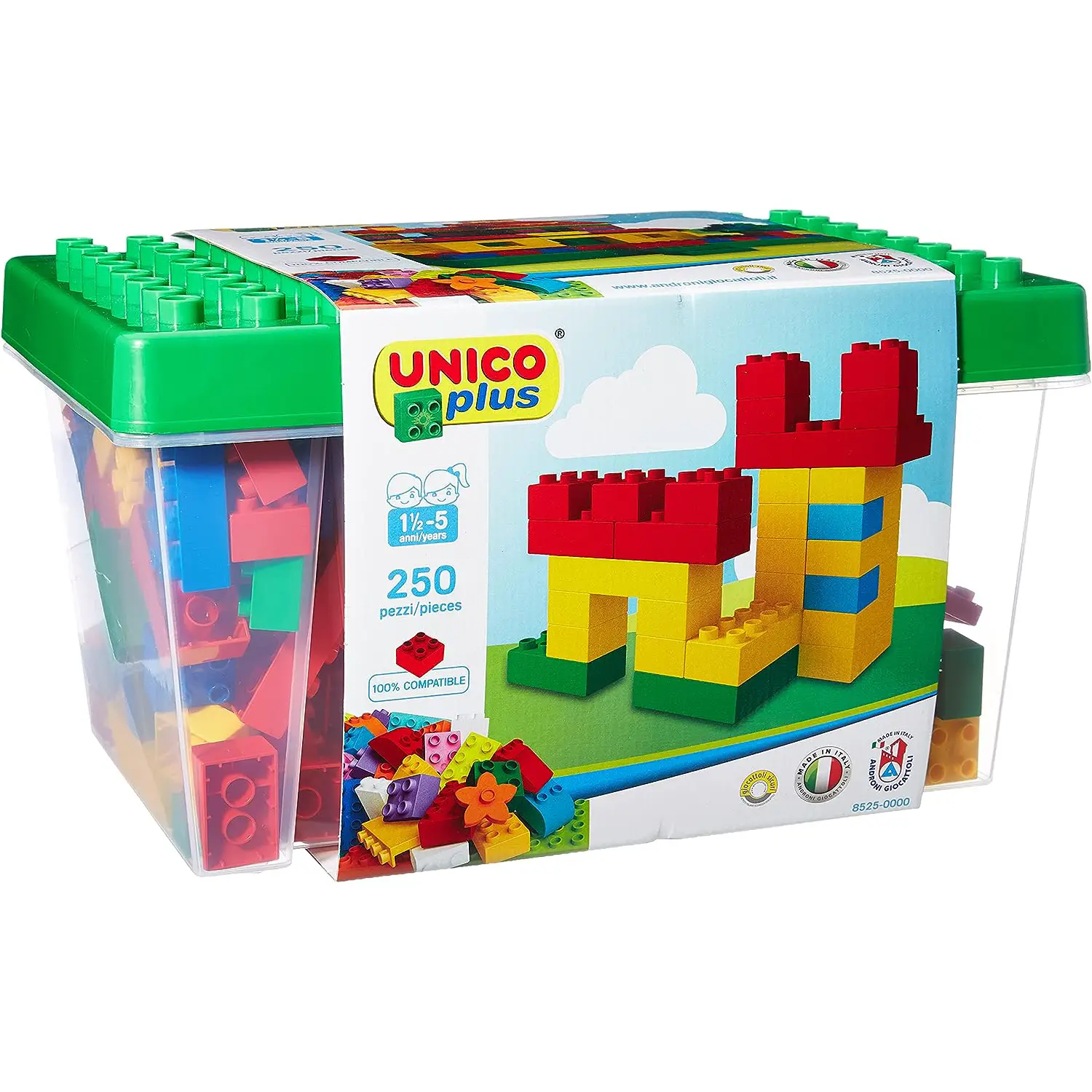 Unico Plus Costruzioni Grande Assortimento – 250 Elementi - Costruzioni in plastica