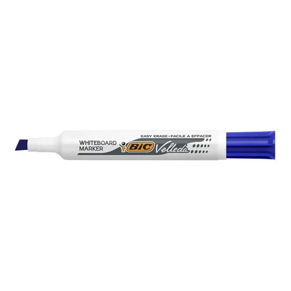 Marker Velleda BIC Cancellabile – Colore Blu - penne pennarelli ufficio