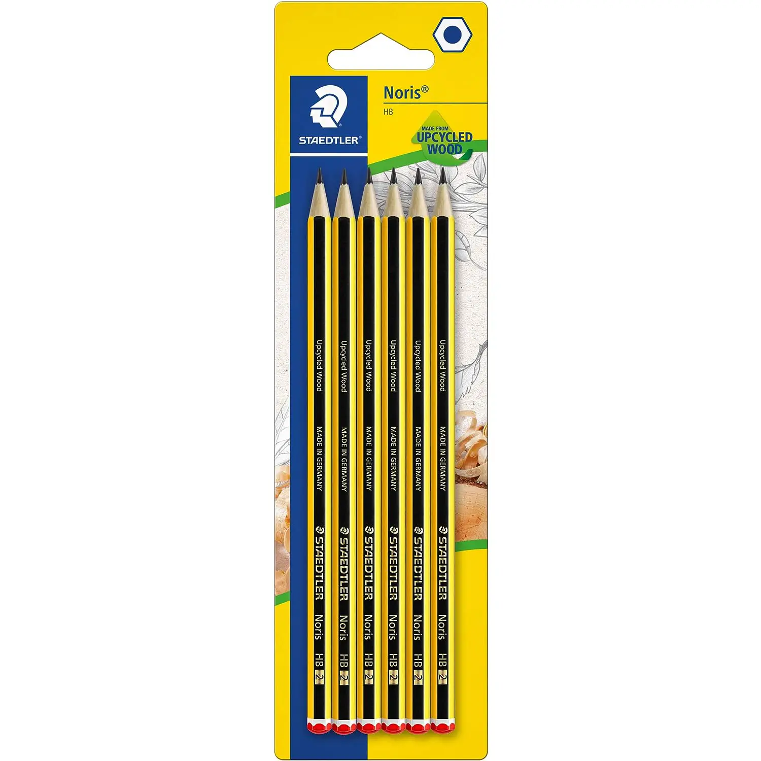 Matite STAEDTLER Noris n.2 HB – Blister da 6 Pezzi - Matite Temperini Gomme
