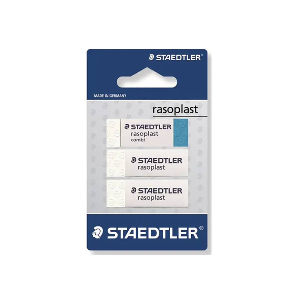 Gomma per Matita Staedtler Blister 3 Pezzi - cancelleria