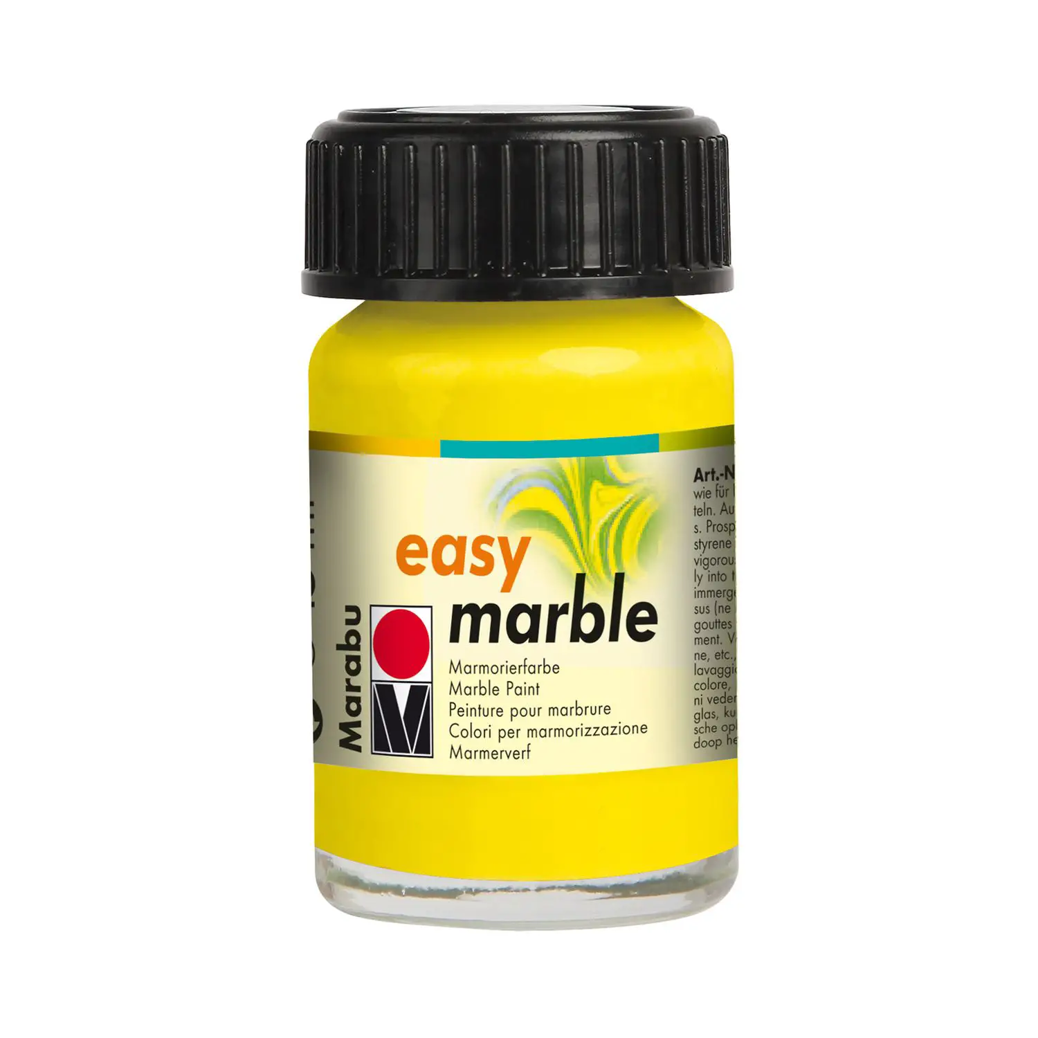 Marabu Colori per Marmorizzazione Easy Marble 15 ml. - Giallo - Tempere