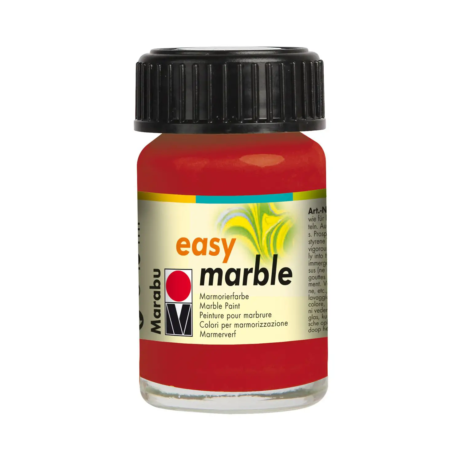 Marabu Colori per Marmorizzazione Easy Marble 15 ml. - Rosso - Tempere