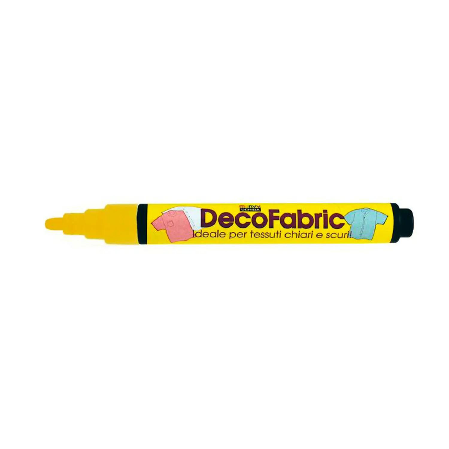 Pennarello per Tessuti - Punta 3 mm - Giallo | Marker Permanente per Stoffa - Pennarelli
