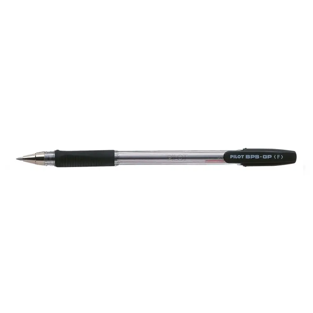 Penna a Sfera Pilot BPS-GP-F Nera – Punta Fine 0,7 mm e Impugnatura in Gomma - penne pennarelli ufficio
