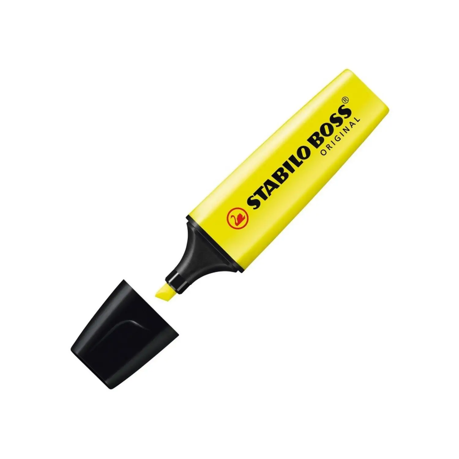 Evidenziatore Stabilo Boss Original Giallo – Punta a Scalpello 2-5 mm - penne pennarelli ufficio