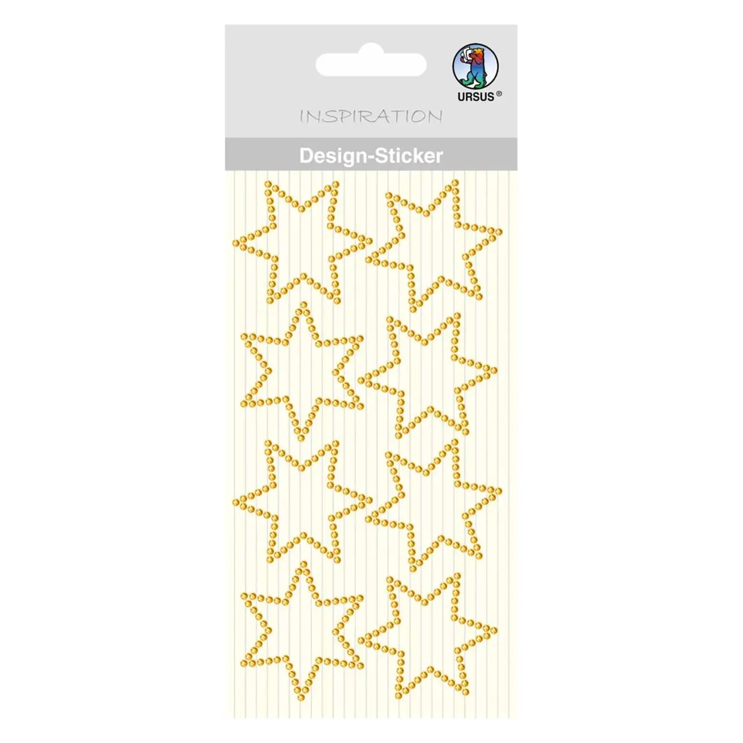 Strass Adesivi Stelle Oro 8 pezzi - Applicazioni e decori