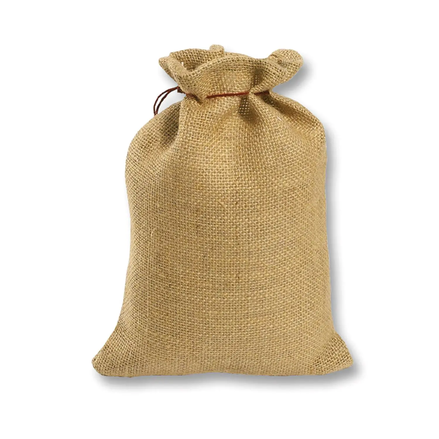 Sacchetto in Juta Naturale da Decorare 17x25 cm – Con Cordoncino - Tessuti e stoffe