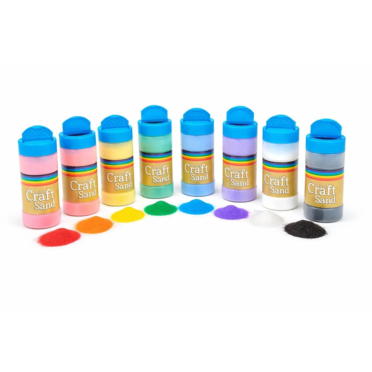 Sabbia Colorata 8 Flaconi da 350gr - Applicazioni e decori
