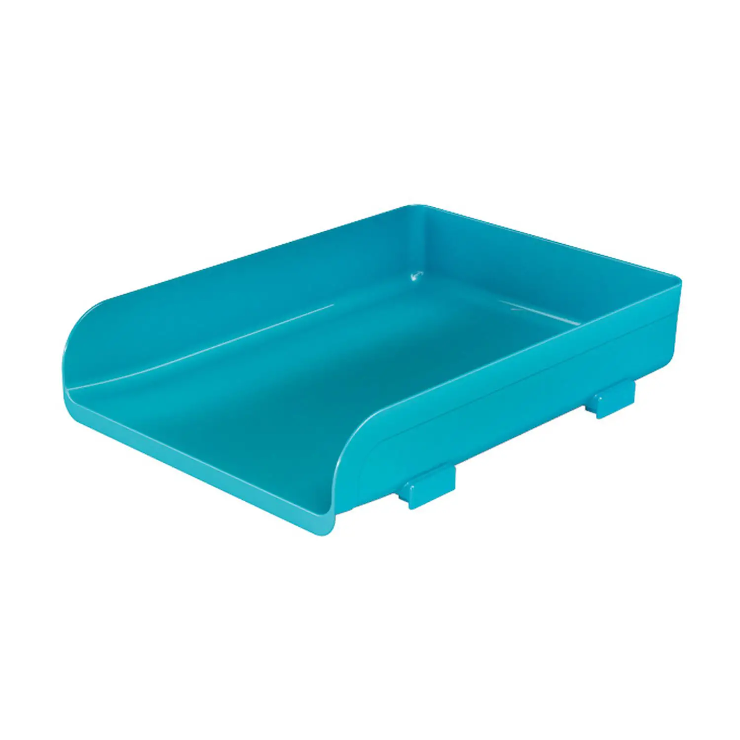 Portacorrispondenza MyDesk Turchese – Vassoio Scrivania per Documenti e Corrispondenza - Accessori ufficio