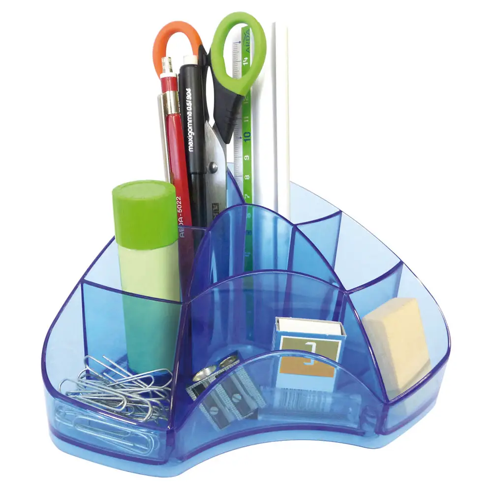 Portapenne Multipot Classic Azzurro – Organizer Scrivania Ufficio e Scuola - Accessori ufficio
