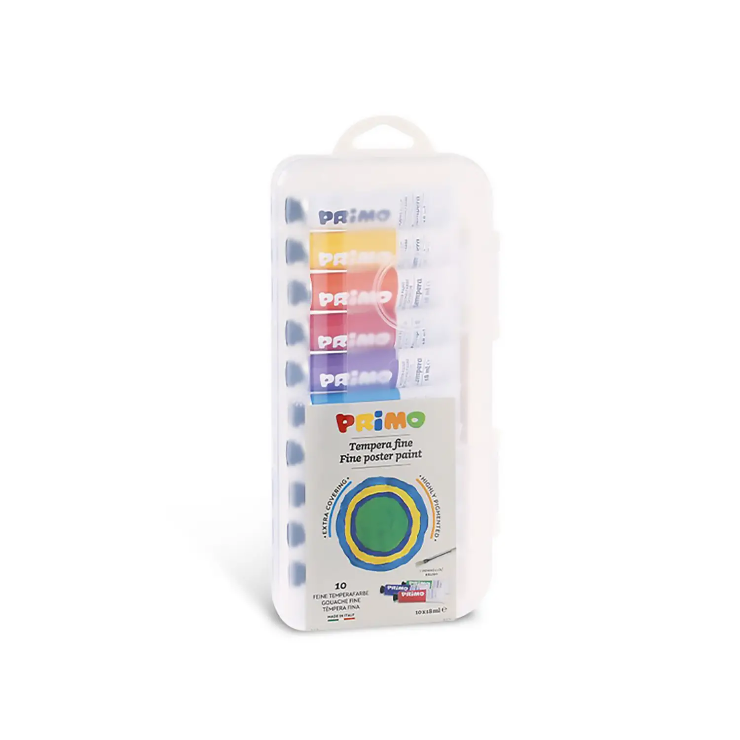 Tempera in Tubetto Primo 10 Colori da 18 ml - Tempere
