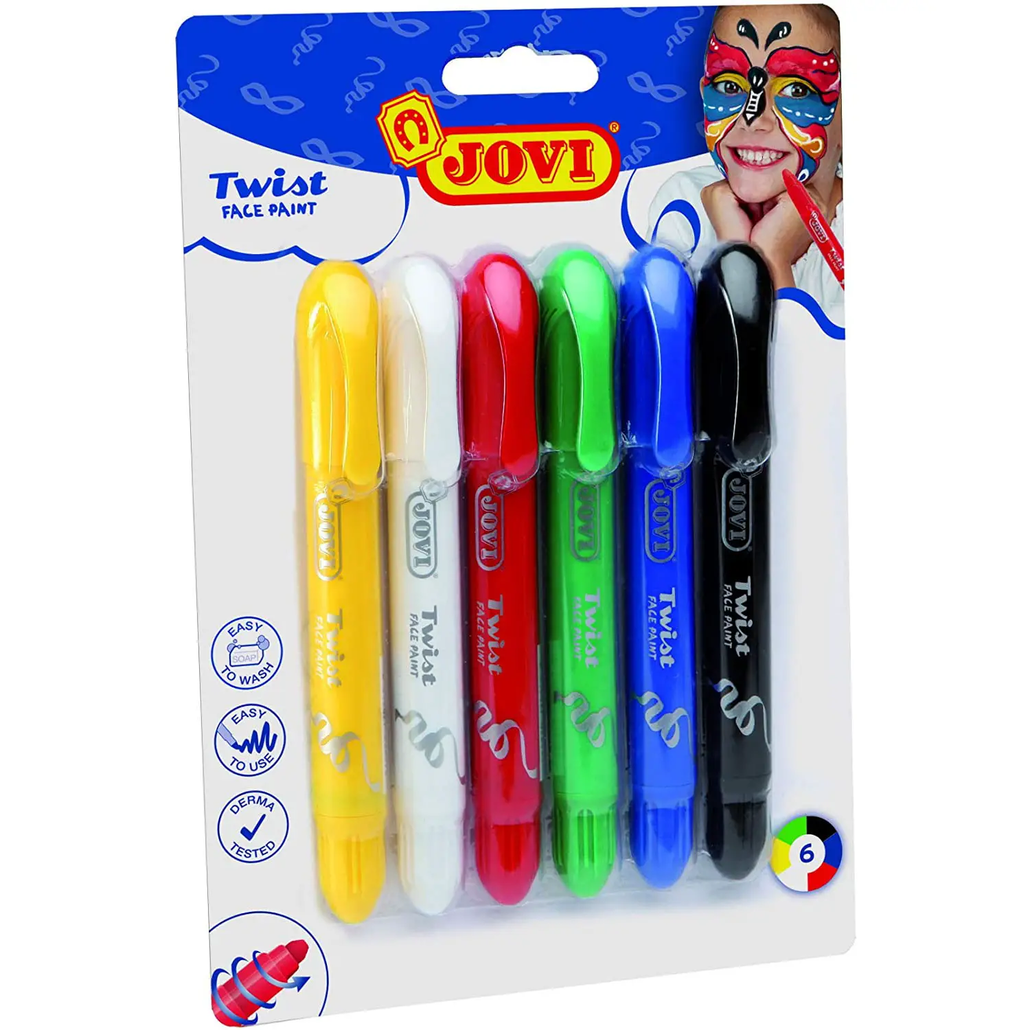 Pastelloni Stick per Trucco 6 Colori - Drammatizzazione