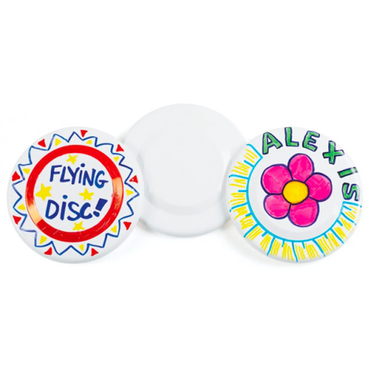 Dischi in Plastica da Decorare • 12 pezzi - Cellulosa Plastica Polistirolo