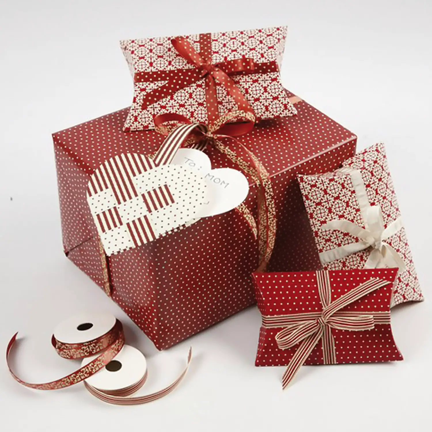 Kit Appendibili Cuori Intrecciati 8 Pezzi - Carta e cartoncino