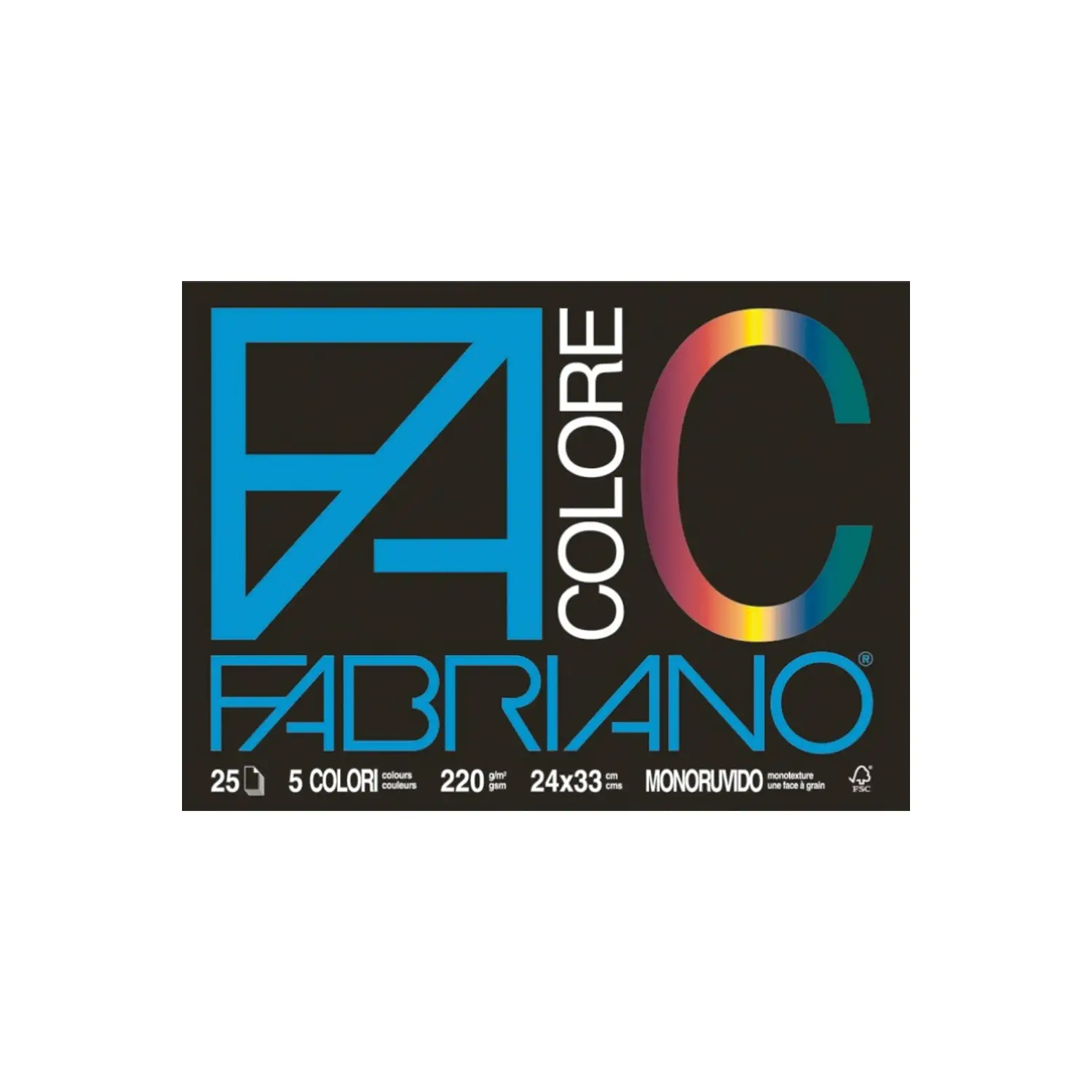 Album Disegno Fabriano Colore 24x33 cm – Carta Artistica Liscia e Ruvida - Carta e cartoncino