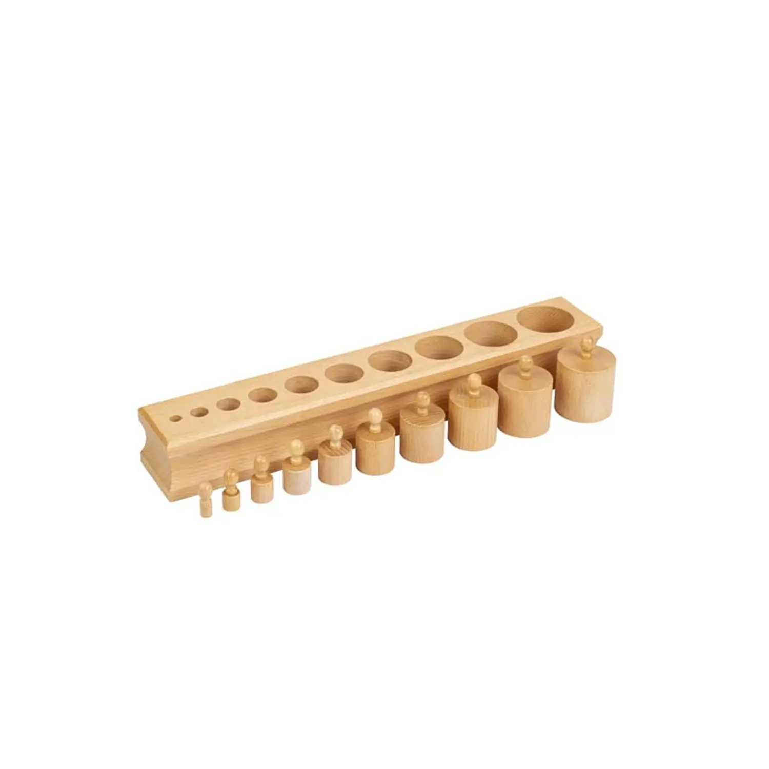 Incastro Solidi Montessori – Blocco 1 (Materiale dei Cilindri) - leggere scrivere contare racco