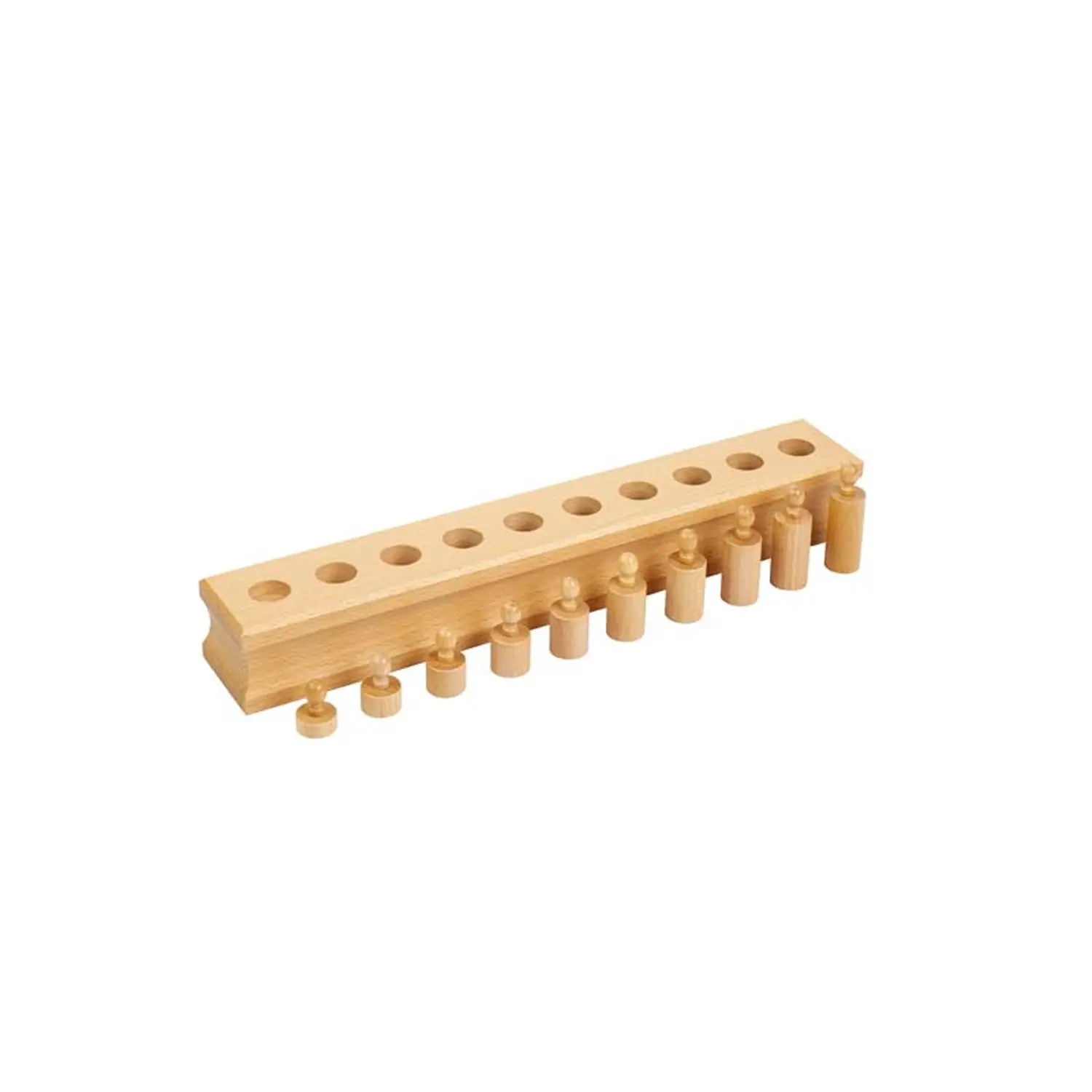 Incastro Solidi Montessori – Blocco 4 - leggere scrivere contare racco